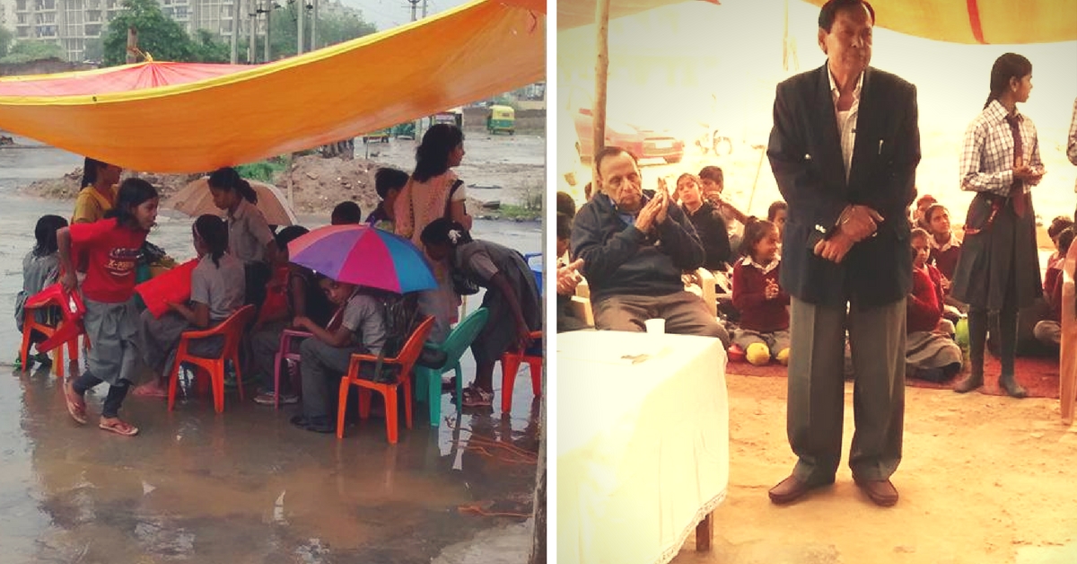 This 70-Year-Old Retd Engineer Runs a School for 460 Underprivileged Children in Tents