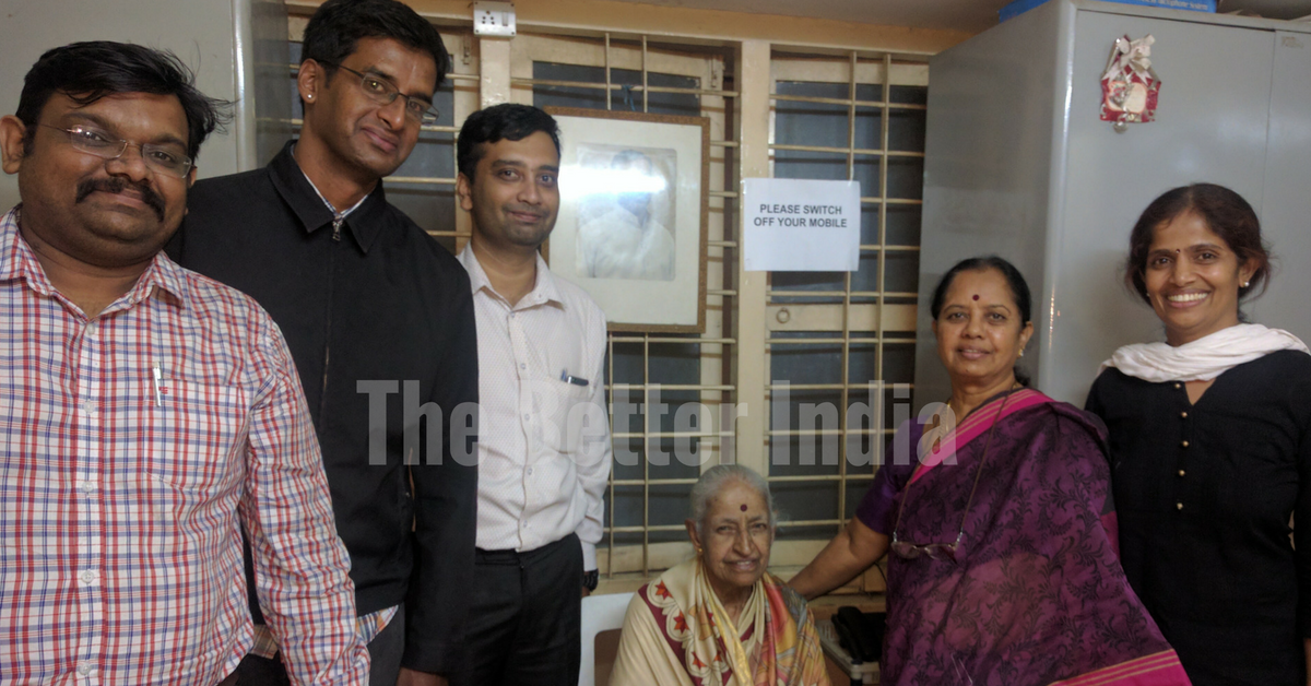 Pankaja along with some of the volunteers at Prasanna Counselling Centre