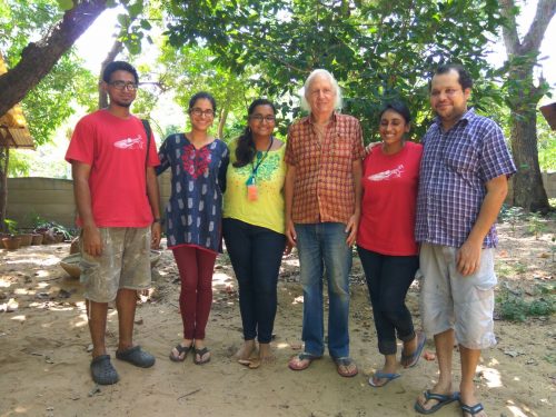 A happy bunch of reptile and wildlife lovers! From left to right: Arul (staff), me (Avan Antia), Vaishali (volunteer), Rom (MCBT co-founder), Anjana (staff), and Nik (MCBT curator).