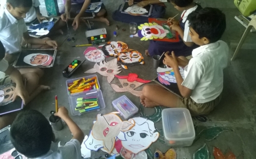 Art workshop in school