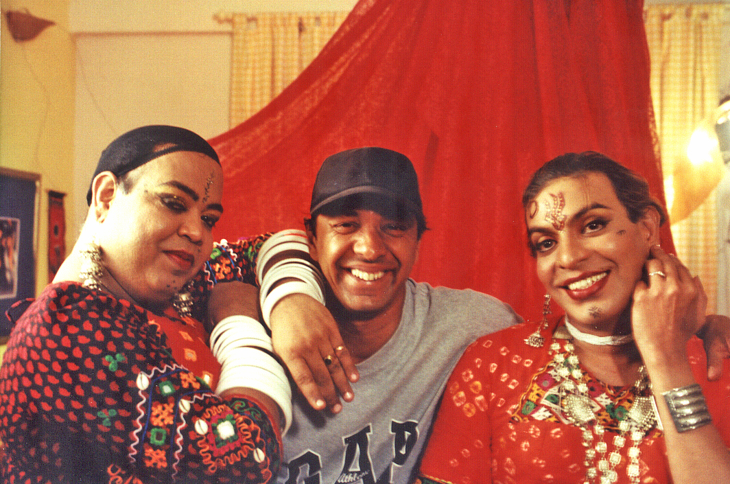 Director Sridhar Rangayan with the lead actor Ramesh Menon and Edwin Fernandes