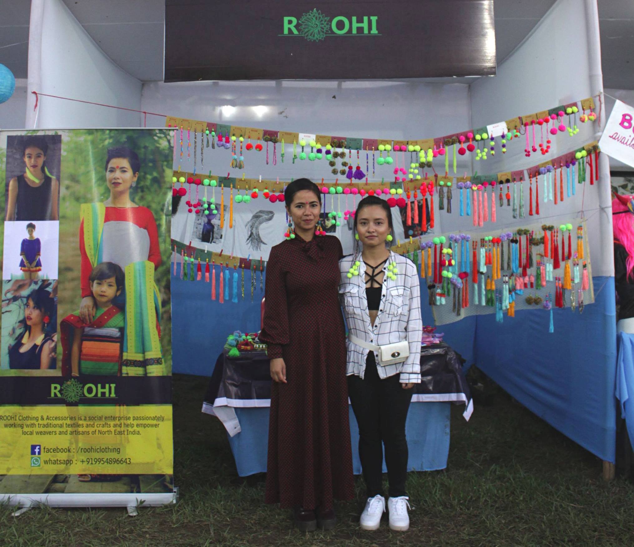 Avantika Haflongbar (left) showcasing ROOHI