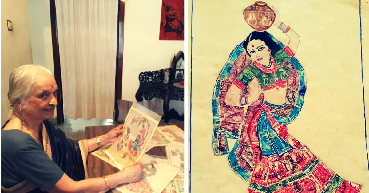 Leaving a Mark: This 82 -Year-Old Woman Has Been Using Stamps to Create Art for 4 Decades