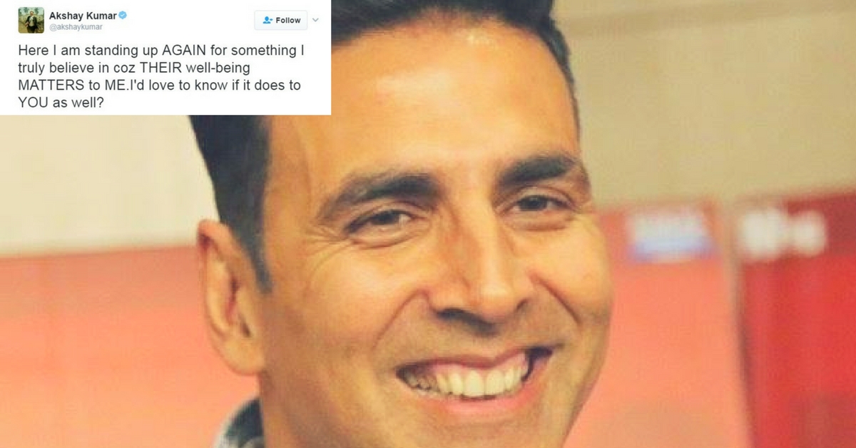 Akshay Kumar Has an Idea to Help Families of Martyred Soldiers. And It’s worth Thinking About.