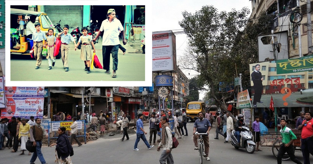 Hyderabad’s Laddu Bhai Has Been Helping Young Kids Cross the City’s Busy Streets for 35 Years!