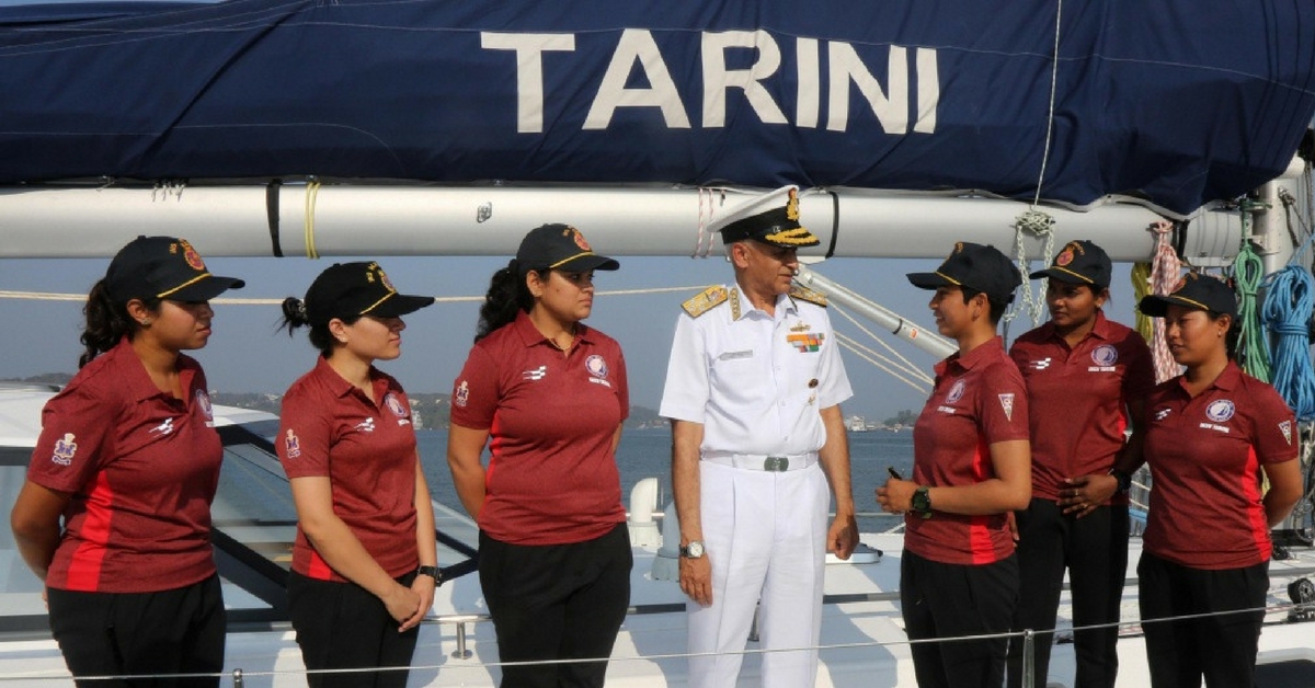 Indian Navy Launches INSV Tarini Sailboat and First All-Women Expedition Around the Globe