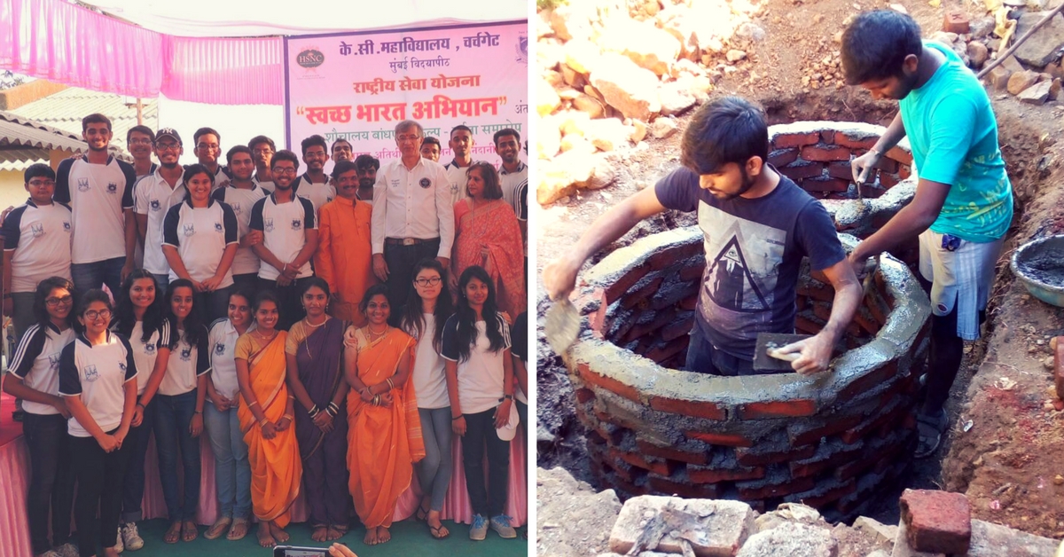 300 Mumbai Students Worked Every Sunday for 2 Years & Gifted 107 Toilets to a Village!