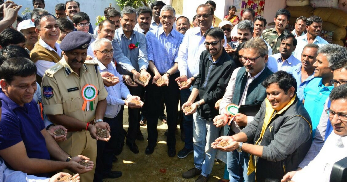 Bureaucrat Leads by Example, Cleans Toilet Pit in Warangal Village