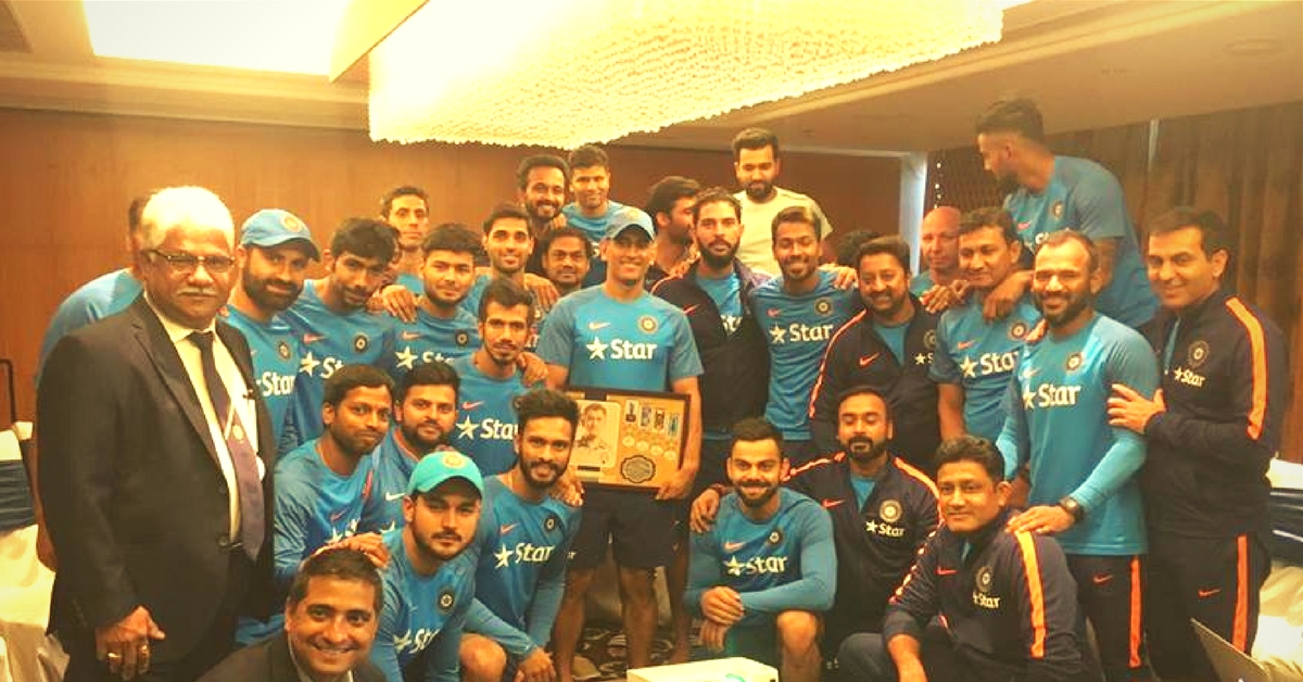 Oh Captain, My Captain! The Indian Cricket Team Has Given the Sweetest Tribute to MS Dhoni