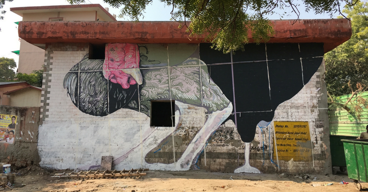 TBI Blogs: How Amitabh Kumar Is Raising Awareness About Animal Cruelty in India Through a Gigantic Mural