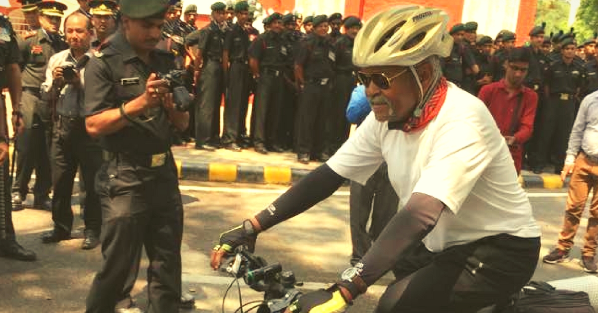 This Retired Major General Just Cycled Across 29 States in India to Honour Fallen Soldiers
