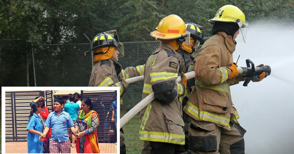 Ghaziabad’s Braveheart Firefighters Rescue 90 Differently Abled Kids Trapped in a Building