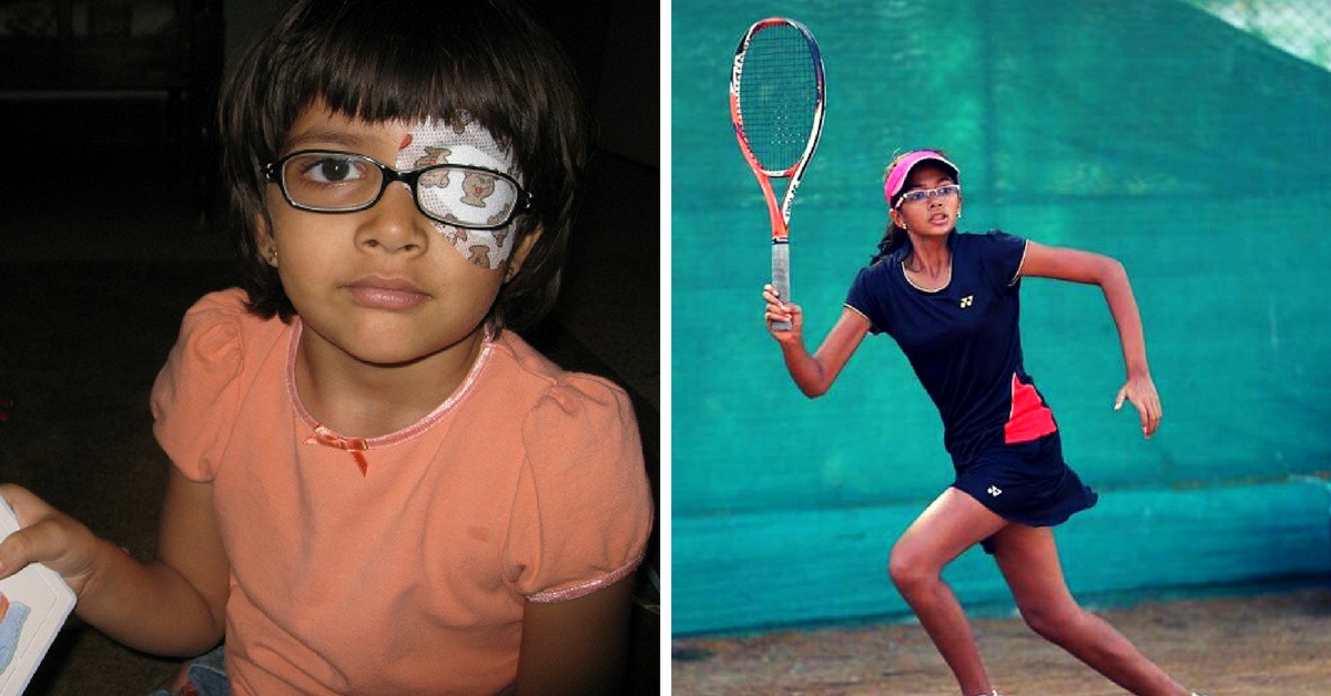 This Teenager Had to Wear an Eye Patch for 4 Years. Today She Is a National Tennis Champion.