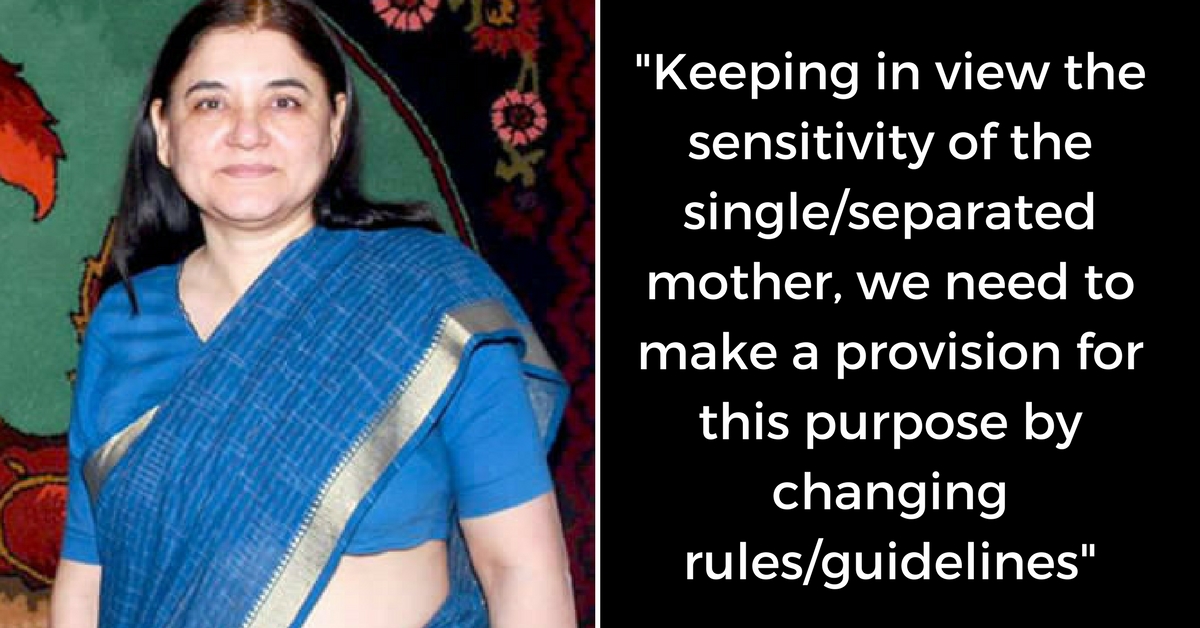 Maneka Gandhi Bats for Single Moms. Says Father’s Name Shouldn’t Be Mandatory in Degree Certificates