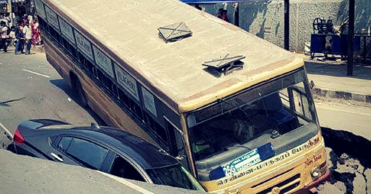 Chennai’s Annai Salai Road Cave-In: Tale of the Brave Bus Driver Who Saved 35 Lives