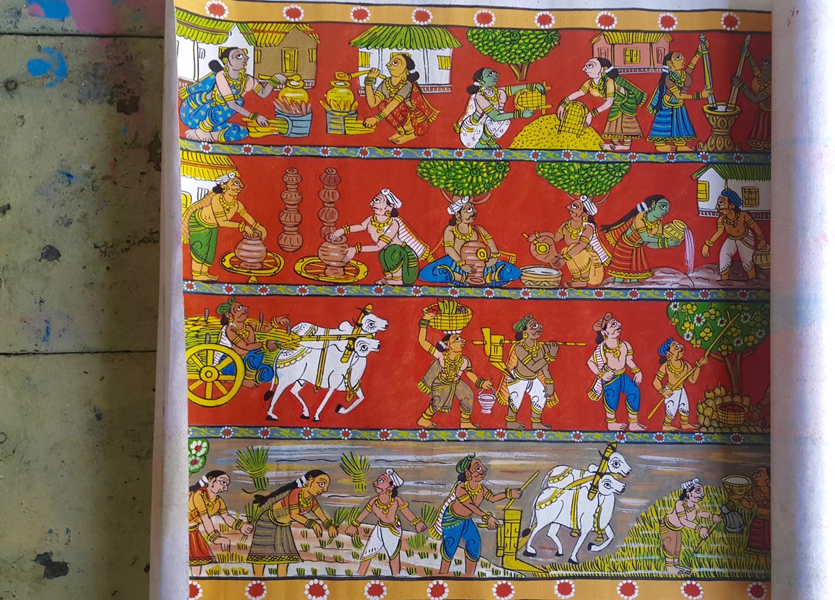 Cheriyal Scroll Paintings