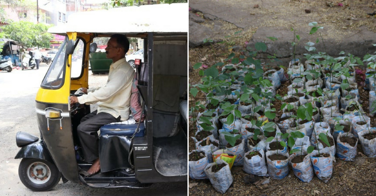 This 42-Year-Old Auto Rickshaw Driver from Kolhapur Has Donated over 8,000 Saplings to Save Earth