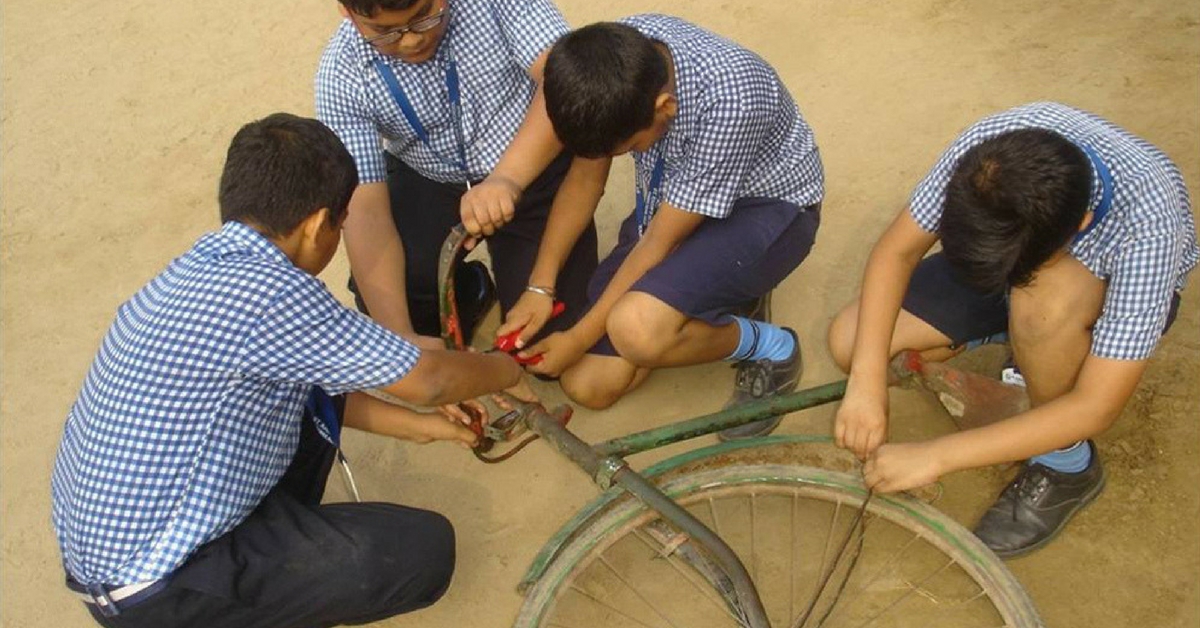 TBI Blogs: These Schoolkids Designed a Bicycle Plough to Make Their School Gardener’s Work Easier