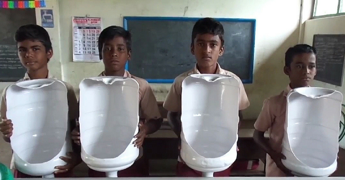 TBI Blogs: How 13-Year-Olds from Tamil Nadu Designed Low-Cost Toilet Urinals Using Waste Plastic Bottles