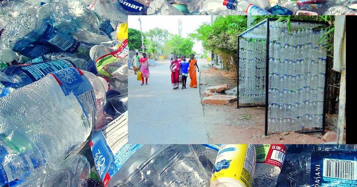 Hyderabad Gets Its First Recycled Bus Shelter, Made From 1,000 Plastic Bottles!