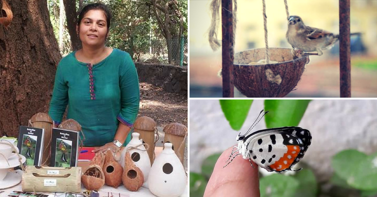A Mumbai Techie Shelters Hundreds of Birds and Butterflies in Her Small Apartment Balcony