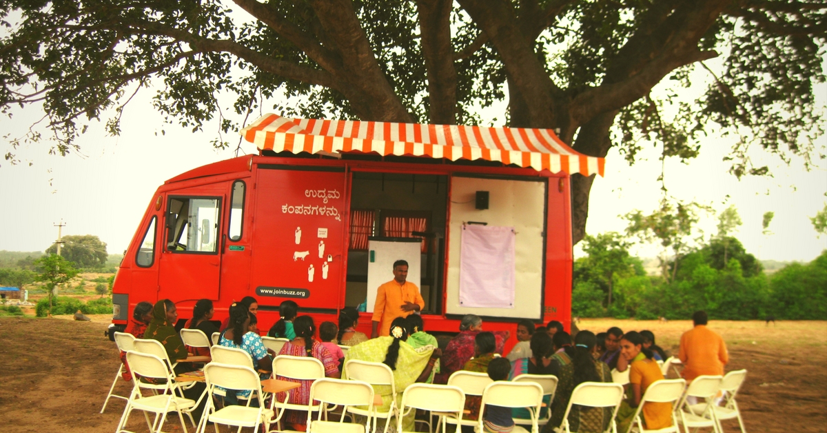 This Orange Bus Rolls into Villages and Equips Women with All They Need to Combat Poverty