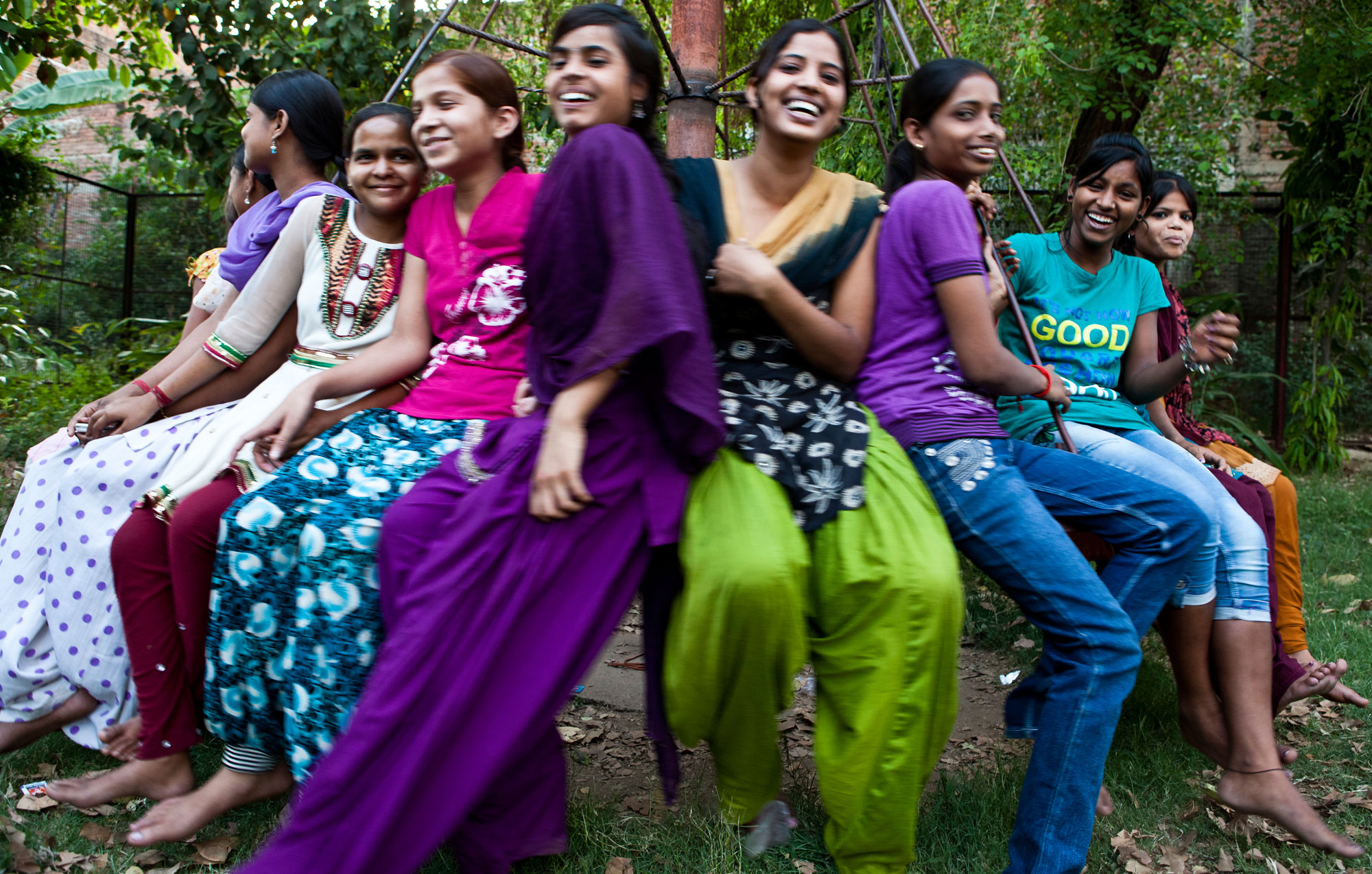 Reproductive Health adolescent girls at a playground