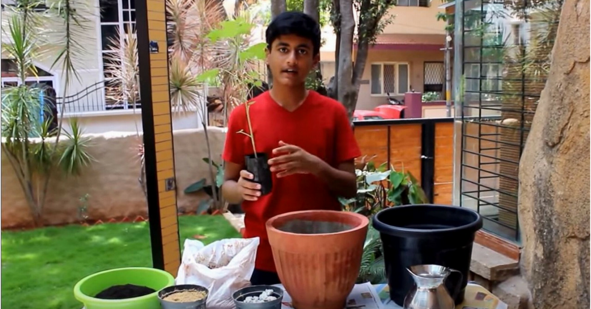 This 16-Year-Old Bengaluru Boy Grows His Own Veggies & Teaches Organic Farming on YouTube!