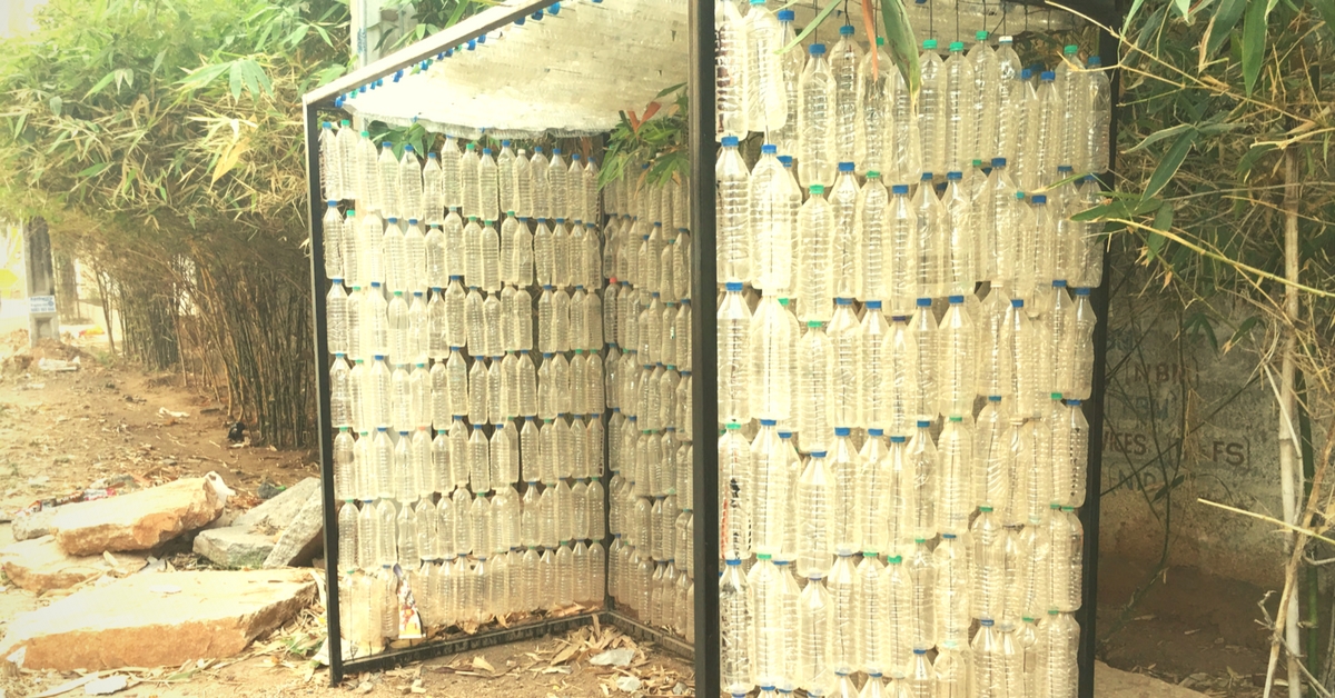 From a Water Tank to a Bus Shelter – This Couple Is Using Pet Bottles for Construction