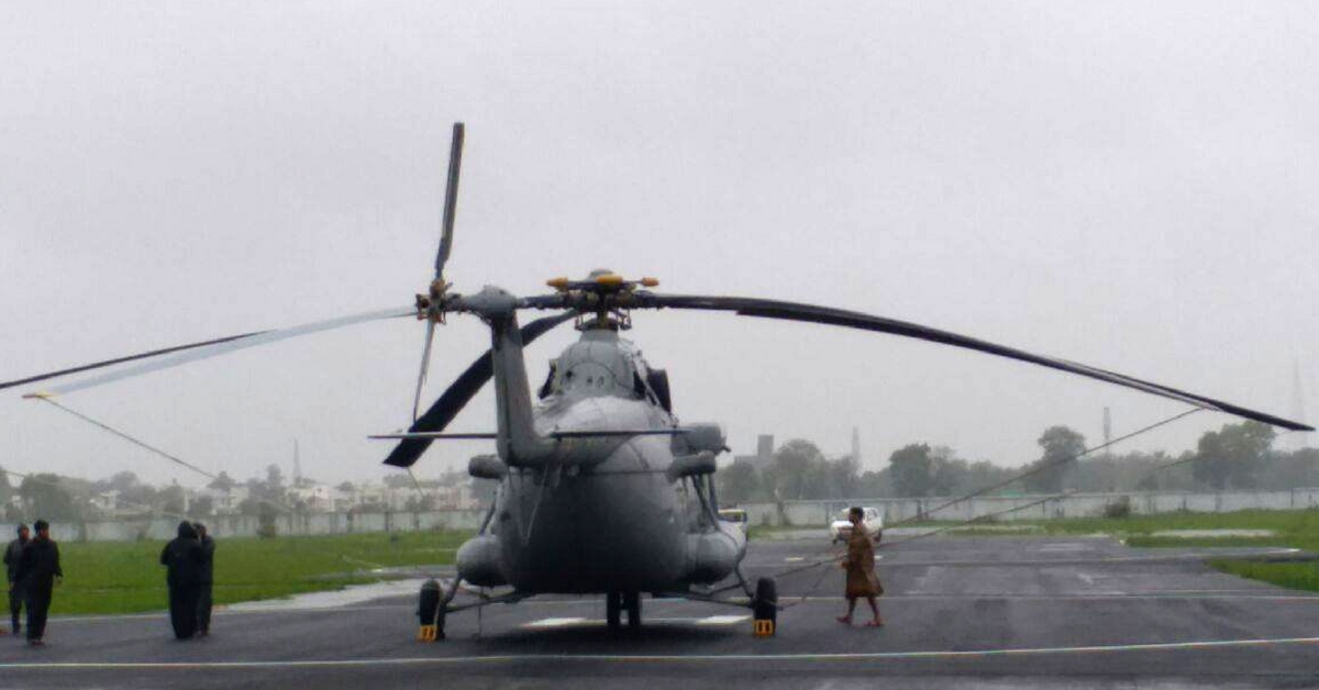 IAF Rescues Mom With Newborn Twins & a Pregnant Lady Who Were Stranded in Flood-Hit Gujarat