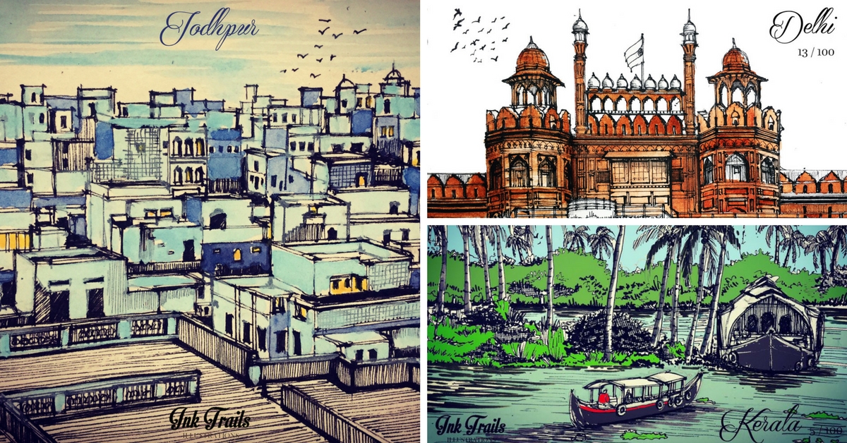 Snow-Capped Ladakh to Kerala’s Backwaters: An Artist’s Depiction of Diverse India
