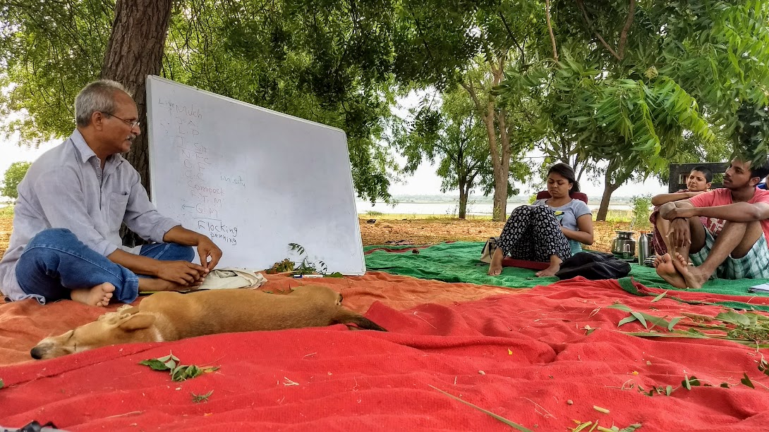 Lectures under neem trees