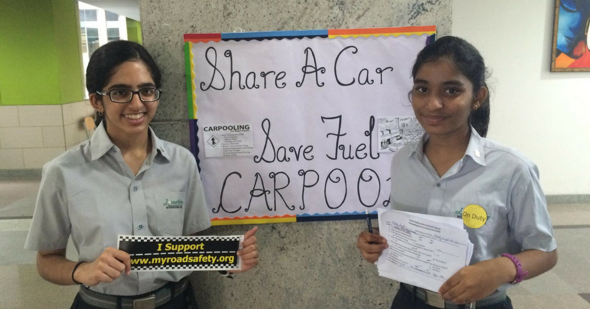 This 16-Year-Old Girl Wanders the Busy Streets of Noida to School Drivers on Road Safety