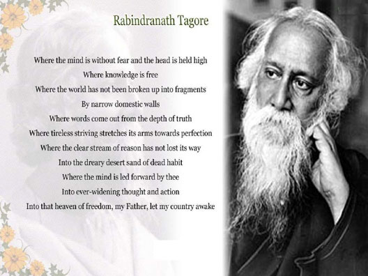 independence poetry Rabindranath Tagore
