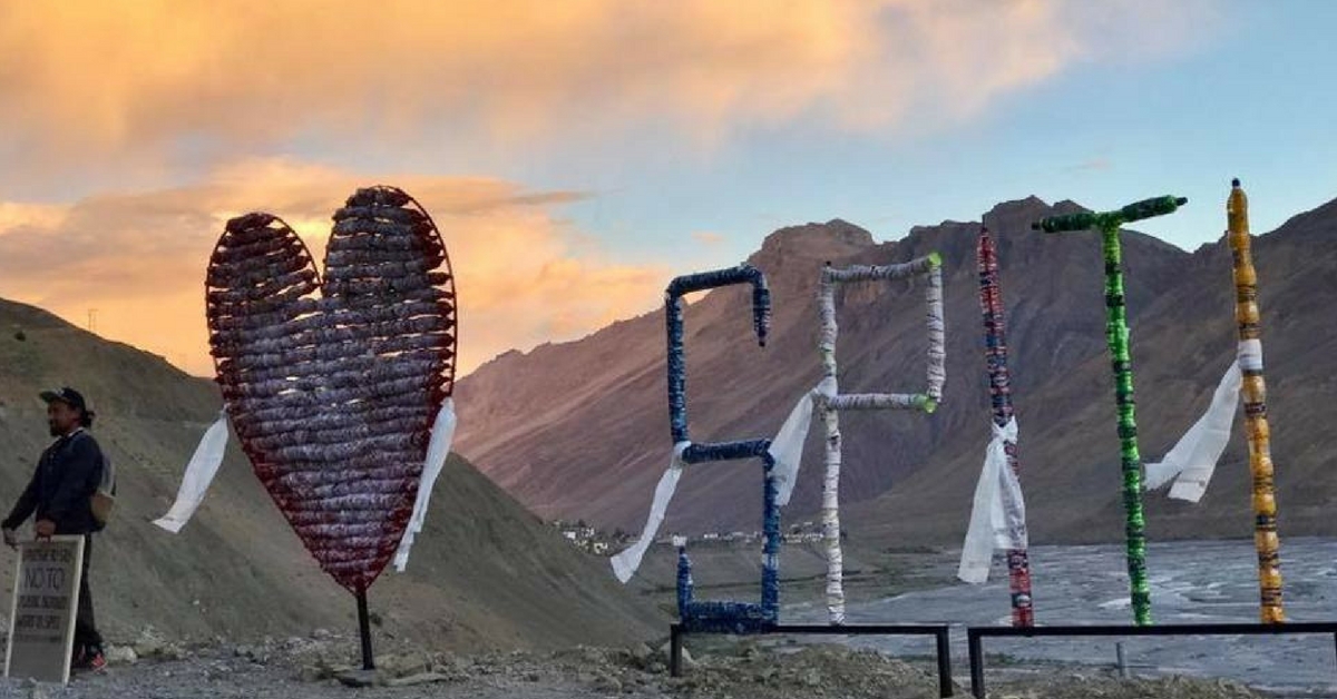 This Art Installation in Spiti Valley Shames Lazy Travellers For Littering