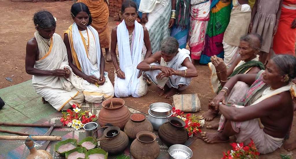 Dongria women at a seed festival. (Photo by Susanta Dalai)