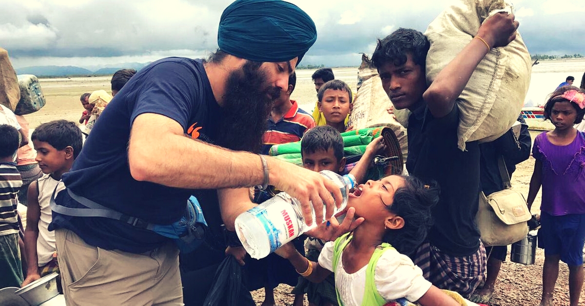 Sikh Volunteers Feed Thousands of Rohingya Refugees Langar in Bangladesh!