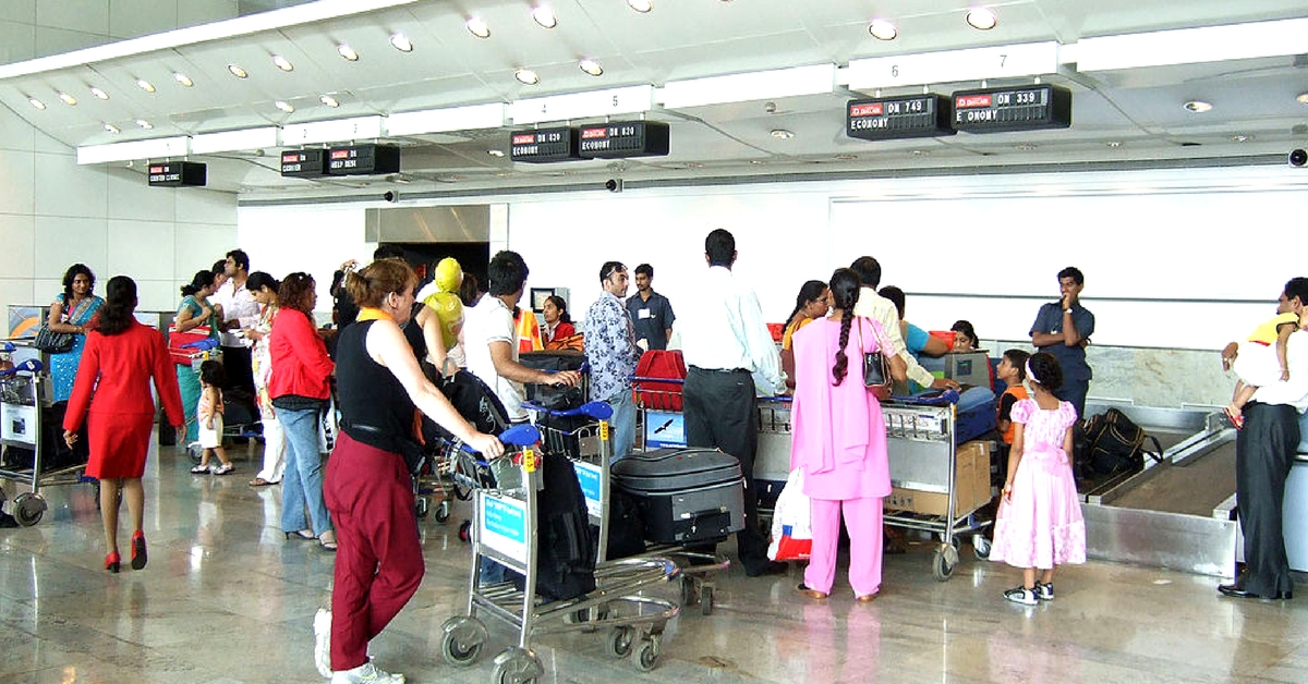 airport boarding pass counter