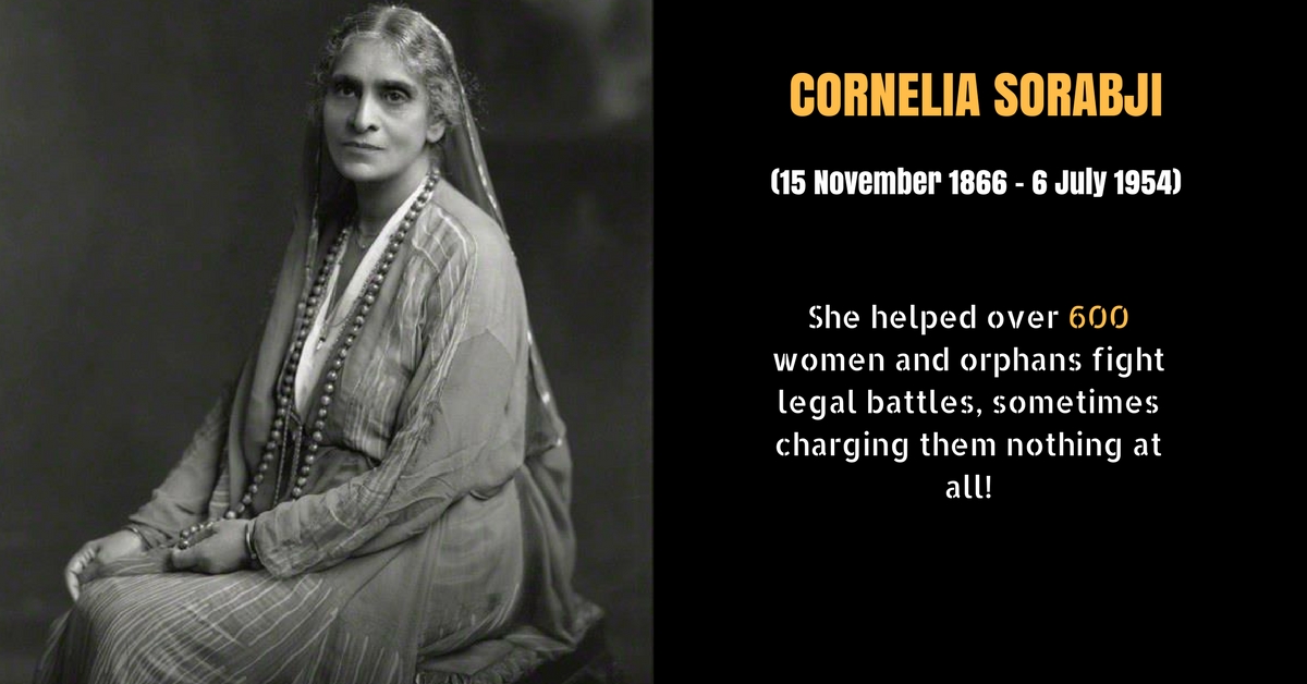 Here’s How India’s First Woman Lawyer, Cornelia Sorabji Opened Law for Women in 1924!