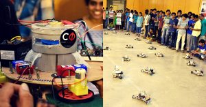 IIT-M Students for Swachh Bharat Abhiyaan, Clean Area Using 45 Robots in 15 Mins!