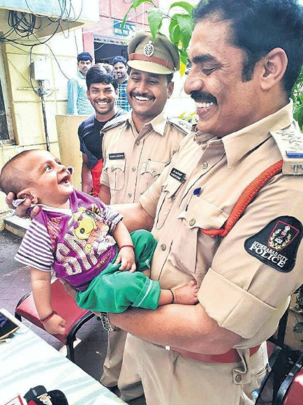 hyderabad cops baby