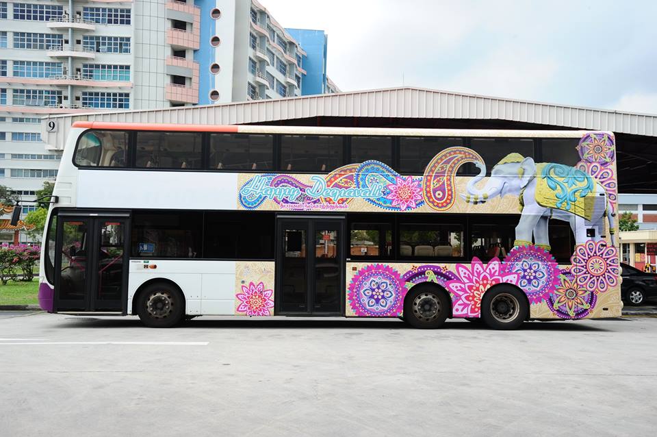 Singapore- Deepavali-themed buses trains Diwali