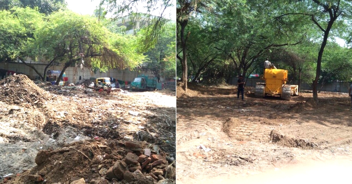 From Dumping Ground to Playground: How Delhi Police Transformed a Filthy Slum Area!