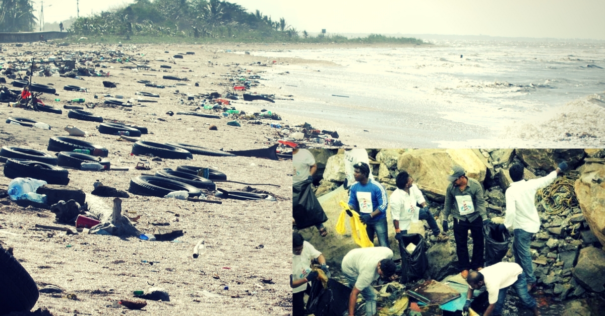 How a Shark with Plastic in It’s Stomach Pushed K. Vinod to Start a Beach-Cleaning Drive