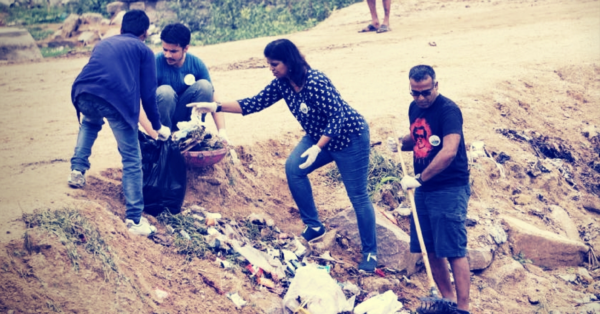 Cleaning in progress. Picture Courtesy: Facebook.