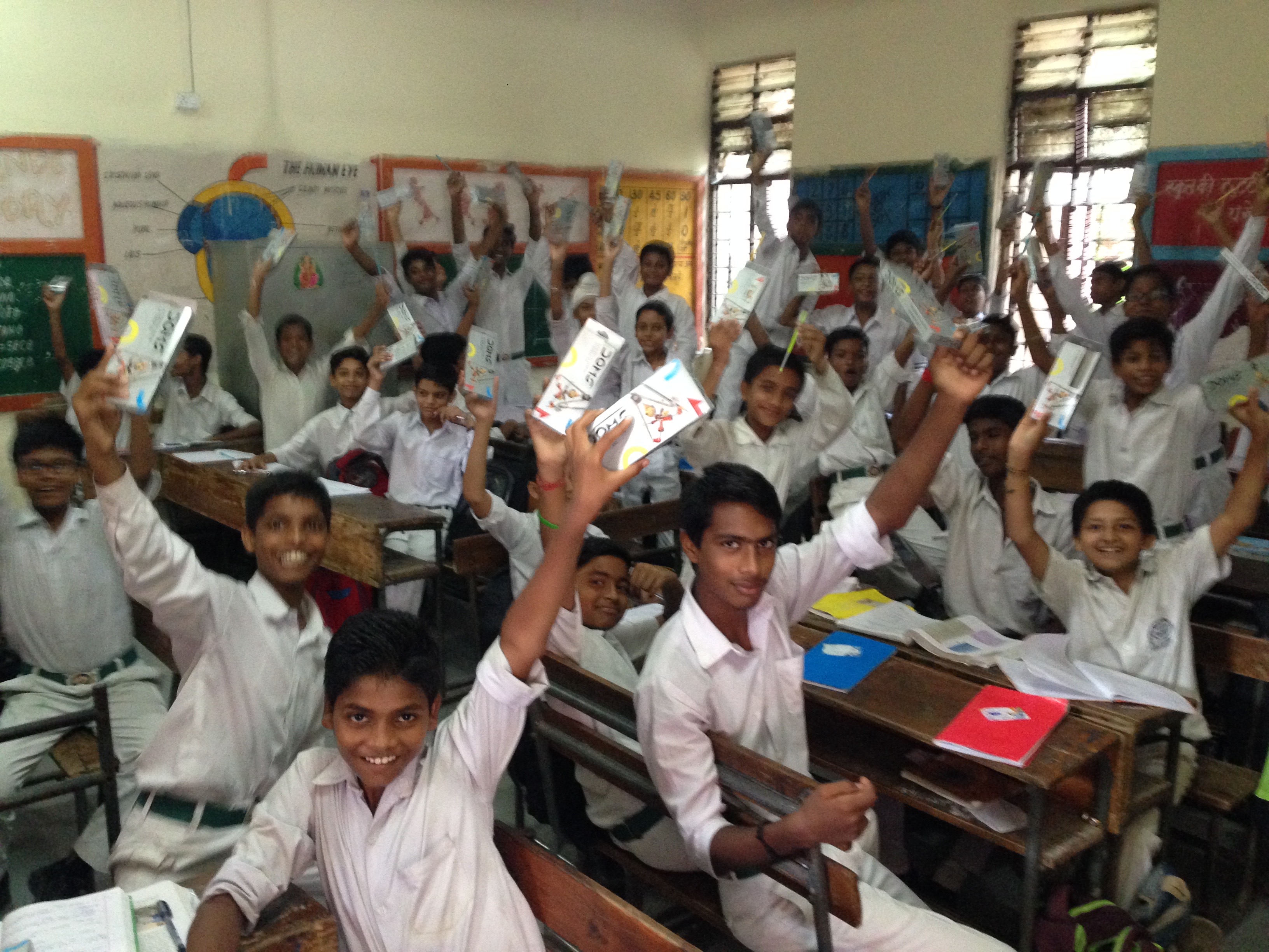 Students at the Government Senior Secondary School in Saket, New Delhi (Source: Ravinder Singh Dahiya)