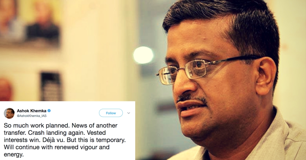 Transferred for the 51st Time, Ashok Khemka Wins Us Over With His Amazing Attitude