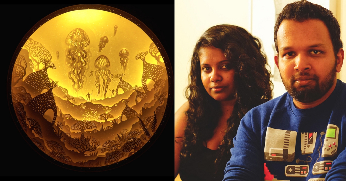 This Mumbai-Based Husband-Wife Artist Duo Create Masterpieces out of Paper & Light