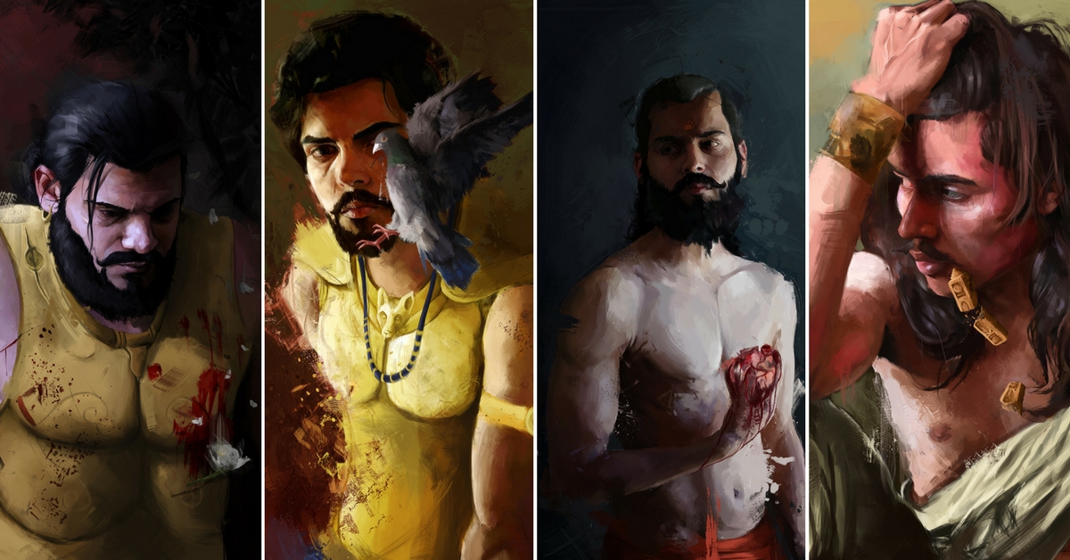 Gurugram Artist Renders Mahabharata Characters Like You Have Never Seen Before!
