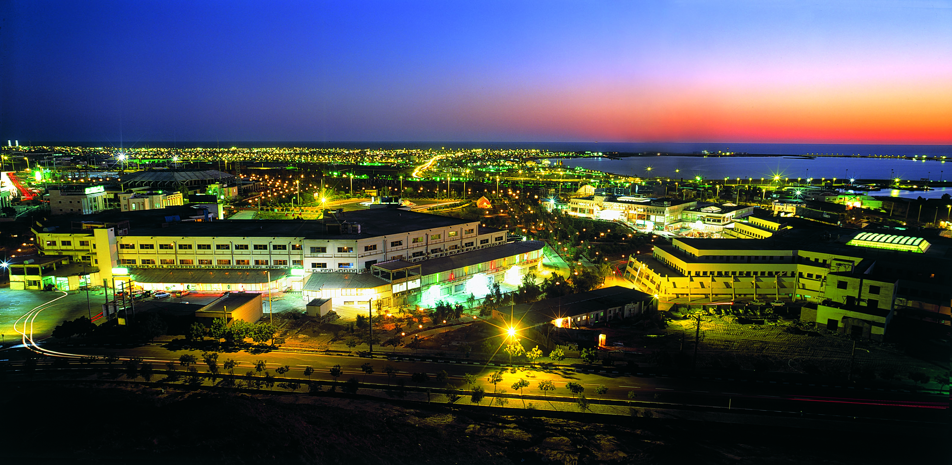 Night view of the Chabahar port (Source: Wikimedia Commons)